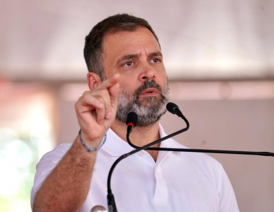 BJP’s double engine govt indulged in double loot, says Rahul