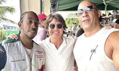 Tom Cruise seen with Vin Diesel, Ludacris at Formula One Miami Grand Prix